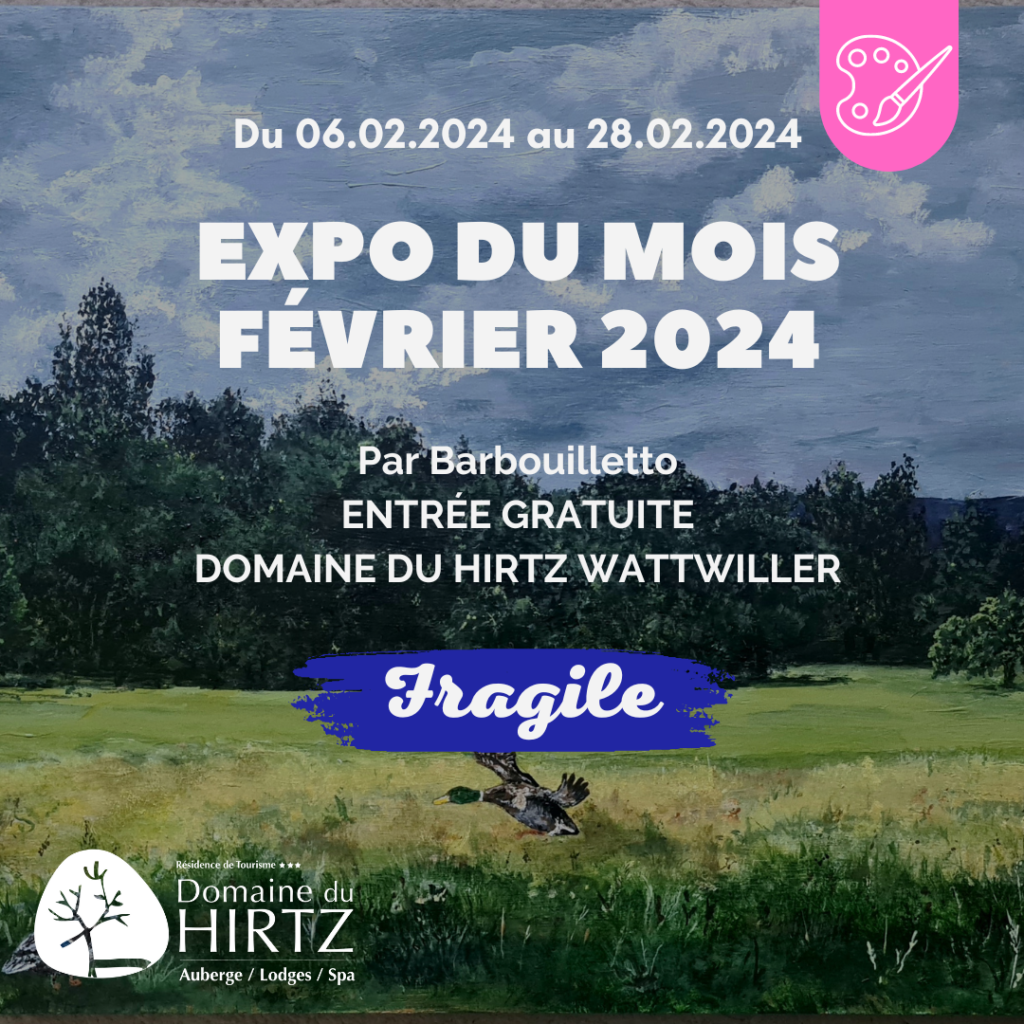 EXPO DU MOIS Février 2024 « Fragile» par Barbouilletto