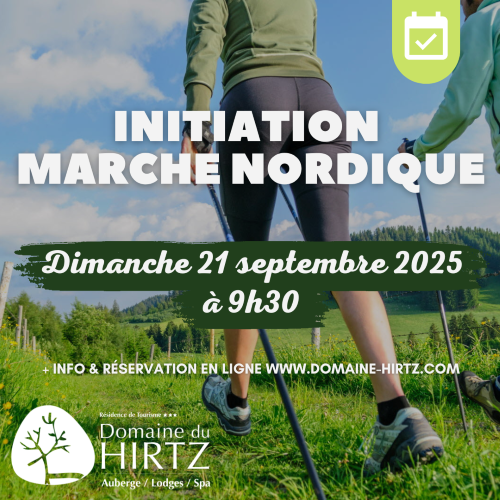Initiation à la marche nordique au Domaine du HIRTZ